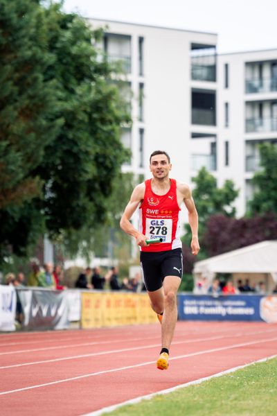 Christoph Kessler (LG Region Karlsruhe) am 29.05.2022 waehrend der Deutschen Meisterschaften Langstaffel im Otto-Schott-Sportzentrum in Mainz